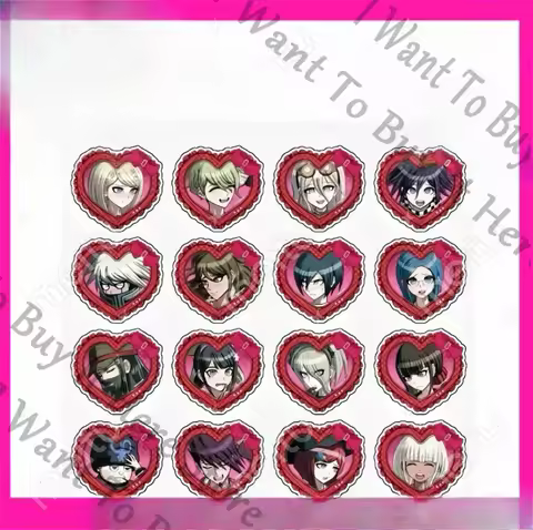 Danganronpa Miu Iruma Rantaro Amami Saihara Shuichi Cosplay Anime Emblem Genuine Badge 58mm Brooch W