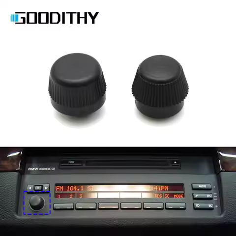 For BMW X5 5 7 Series E53 E39 E38 Interior Car Dashboard Multimedia Radio CD Player Volume Rotary Sw