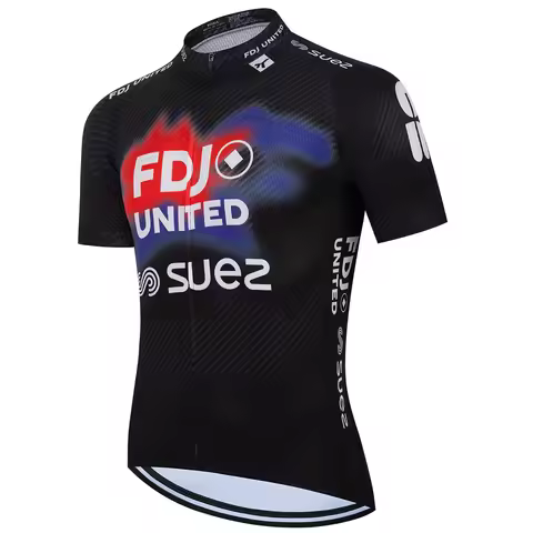 FDJ 2026 New Summer Men Cycling Jersey MTB Jerseys Bike Shirts Short Sleeve Team Uniform Bicycle Clo
