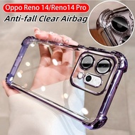 Oppo Reno 14 5G Casing For Oppo Reno 14 Pro 14Pro Reno14 5G Plating Silicone TPU Soft Shockproof Cle