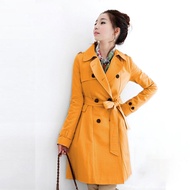 jaket wanita coat wanita model korea slimfit casual jaket panjang cream coklat navy merah abu kuning