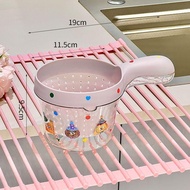 [Invoices Available] Dopamine Cartoon Double-Layer Kitchen Drain Basket Drain Sieve Basin Wash Fruit
