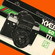 KIEV-60 相機中片幅 6x6cm Volna-3 俄文原版小冊子 1989 年