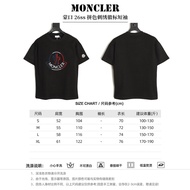 MONCLER Summer Short-Sleeved T-Shirt Large Size Classic Style Counter Style All-Match 2026 Early Spr