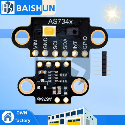 AS7341 AS734x Visible Spectral Sensors Module Color Temperature illuminance High Accuracy Color Dete