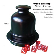 Cawan Dadu Kayu Permainan Sic bo Cawan dadu besar kendalian tangan