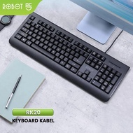 TOMBOL ROBOT RK20 Keyboard USB Wired Ergonomic Button · 10 Million Clicks · High Quality Plastic · P