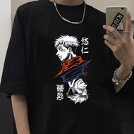 Anime Jujutsu Kaisen Tshirt Ryomen Sukuna Itadori Yuji Print Men's T-shirt Fashion Hip Hop Harajuku 