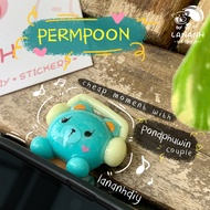 [Hippers for phone] PERMPOON-Cute handmade clay phone model Phone Hipper