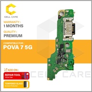 Charging Board For TECNO POVA 7 5G with Mic