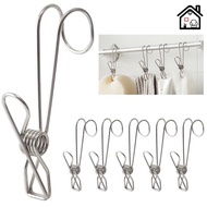 Multipurpose Stainless Steel Clothes Pegs Towel Clip / Laundry Clothes Socks Peg Kitchen Bathroom Organizer Hook