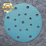 Blue-film ziconia round-rough sandpaper 6" (150mm) 17 holes P40-P600