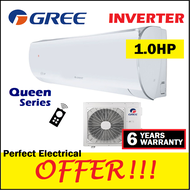 [WiFi] Gree Queen series 1HP inverter air conditioner R32 GWC09ACC-K6DNA5D aircond 1.0hp air cond