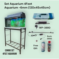 Combo Set Aquarium 4 Feet (Free Gift- Antichlorine+PSB 200ml)(4/26)