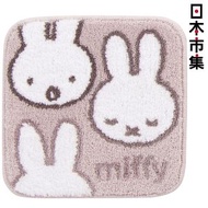 Miffy - 日版Miffy 驚喜表情 紫灰色 方形 防滑地墊地毯 (474)【市集世界 - 日本市集】