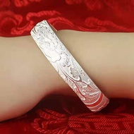 Treeman 999 Sterling Silver Bracelet Peony Bracelet Handmade Sterling Silver