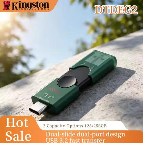 Kingston DTDEG2 128GB 256GB USB 3.2 Dual Type C A OTG Flash Drive Memory Stick for iPhone 15 16 Orig