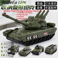 Mainan Mobil Tank Tentara Mobil Militer Model Senjata Set Konstruksi Mainan Anak Laki Laki - Mainan 
