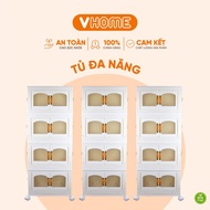 Vi Hung High Quality 4-Tier Multi-Purpose Plastic Cabinet VHOME