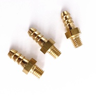 5pcs M4 M5 M6 M8 Metric Male Thread To 3mm 4mm 5mm 6mm 8mm 10mm Hose Barb OD Brass Barbed Pipe Fitti