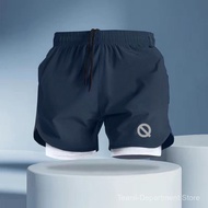 Lightweight Ice Silk Quick-Dry Shorts Summer Men and Women Running Training Three-Quarter Shorts Ant