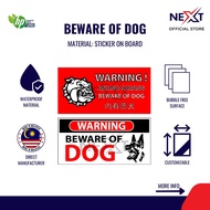 Beware of Dog Sign | Sticker on Board