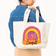 Women's Zipper Canvas Tote Bag 2 by shafiyyah sarban (using zipper) No. 1 P2G7 simple cool teenage B