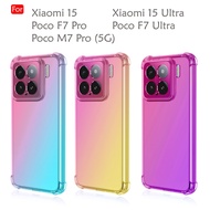 Xiaomi 15 15 Ultra Poco F7 Pro F7 Ultra M7 Pro 5G Rainbow Casing Case Cover Back Soft Casing