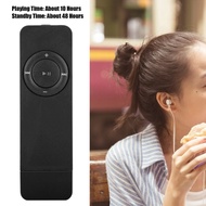 Fun~ MP3 Music Player Portable Music Media MP3 Player With Lanyard For Listening To MusicBlack