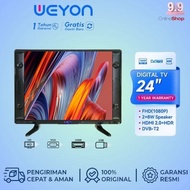 [BISA COD] PROMO WEYON TV LED 32/27/25/24/22/21/19 INCH SMART TV YOUTUBE NETFLIX GARANSI 1 TAHUN MONITOR CCTV TELEVISI