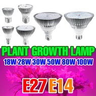E27 LED Grow Bulb 220V Plant Light 18W 28W 30W 50W 80W Growth Indoor Lamp E14 Full Spectrum Lighting