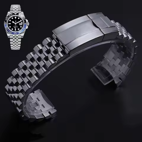 904L Jubilee Watch Bracelet For Rolex Sub GMT Yacht Daytona 20mm Watch Strap Luxury Bracelet Mod Par