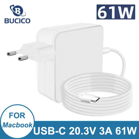61W 20.3V USB C PD Laptop Adapter Charger for MacBook NEW Air Pro 13 12 Inch A1540 A1646 A1718 Type 