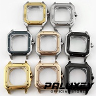 PALUXEY 38mm Square NH35 Watch Case 316L Stainless steel Watch Accessories for NH35 4R35 NH36 4R36 M