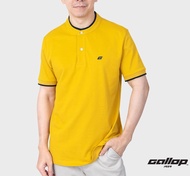GALLOP : Mandarin Collar Tee เสื้อคอจีน ผู้ชาย ผ้าปิเก้ รุ่น GP9065 สี Yellow - เหลือง / ราคาปกติ 1290.-