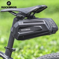 ROCKBROS1.7L กระเป๋าจักรยานกันน้ำด้านหลังขนาดใหญ่ Capatity ออกอย่างรวดเร็ว Seatpost กันกระแทกซิปคู่ด้านหลังกระเป๋าอุปกรณ์เสริม