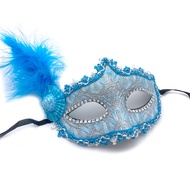 หน้ากากแฟนซี ปาร์ตี้ ประดับขนนก ออกงาน การแสดง แกสบี้ ร้องเพลง Fancy Party Mask with Feather พร้อมส่งจากไทย