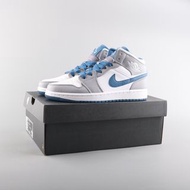 Nike Air Jordan 1 Mid 藍色灰色