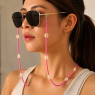Korean Style Bead Daisy Flower Spectacle String Glasses Chain Eyewear Chain handmade Bead string