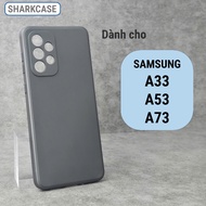 Samsung A33, A53, A73 5G case with square edge, orange plastic protection I ss shark case phone back