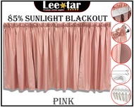 Langsir Naco (1Mx1.3M) Ready Made Curtain!!!Siap Jahit Langsir,Langsir RAYA Kain Tebal 80% Blackout (2 IN 1)-PINK