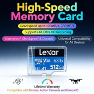 Camera Mini Phone Lexar 633x 8 16 32 64 128 GB 256 512 1TB Memory SD Card TF Micro CCTV