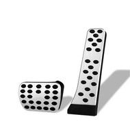 Car Braking For BRABUS Accelerator Cover 2pcs Silver BRABUS Pedal Cover Pedal Non Slip Pad For Merce
