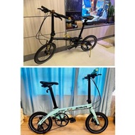 SAVA Z2 碳纖維16吋9速摺疊摺合單車Fnhon Gust 螞蟻車架 4130 16"摺車