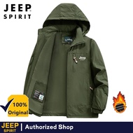 ผ้ากันน้ำและกันลมลาย Jeep สปิริตหนาพร้อมเสื้อแจ็คเก็ตกำมะหยี่ภายในสามารถใช้ของเยาวชนกลางแจ้งของผู้ชา