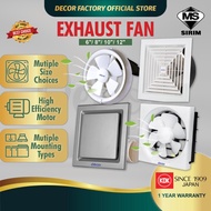 Exhaust Fan 6” 8” 10” 12” Wall Exhaust Fan Ceiling Exhaust Fan Ekzos Dinding Kipas Ekzos Siling 抽风机