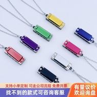 4-Hole 8-Tone Mini Necklace Small Harmonica Children Primary School Students Introductory Music Toys