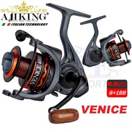 AJIKING REEL VENICE  Spinning Fishing Reel 8+1BB