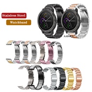 20mm New Strap Stainless Steel Band Metal Bracelet for Garmin Vivoactive 3 Music element / Venu Sq / venu2 plus