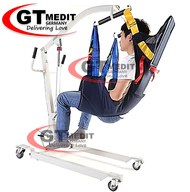 GT MEDIC GERMANY Hydraulic Lifting Hoist Sling Foldable Elevator Lifter Wheelchair Transfer Patient 